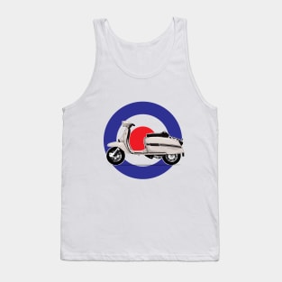 Classic White Italian mods lambretta scooter Tank Top